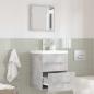 Preview: ARDEBO.de - Badezimmer Schrank Betongrau 41 x 38,5 x 48 cm Holzwerkstoff