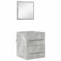 Preview: Badezimmer Schrank Betongrau 41 x 38,5 x 48 cm Holzwerkstoff