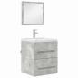 Preview: Badezimmer Schrank Betongrau 41 x 38,5 x 48 cm Holzwerkstoff