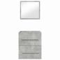 Preview: Badezimmer Schrank Betongrau 41 x 38,5 x 48 cm Holzwerkstoff