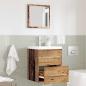 Preview: ARDEBO.de - Badezimmer Schrank Altes Holz 41 x 38,5 x 48 cm Holzwerkstoff