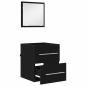 Preview: Badezimmer Schrank Schwarz Eiche 41 x 38,5 x 48 cm