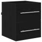 Preview: Badezimmer Schrank Schwarz Eiche 41 x 38,5 x 48 cm