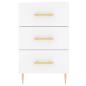 Preview: Nachttisch Weiß 40x40x66 cm Holzwerkstoff