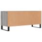 Preview: TV-Schrank Grau Sonoma 100x34,5x44,5 cm Holzwerkstoff