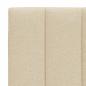 Preview: Bettgestell ohne Matratze "Hanko" Creme 120x200 cm Stoff