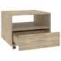 Preview: Couchtisch Sonoma-Eiche 55x55x40 cm Holzwerkstoff