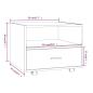 Preview: Couchtisch Sonoma-Eiche 55x55x40 cm Holzwerkstoff