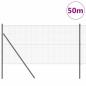 Preview: Zaun mit Pfosten Grau 1.2 x 50 m