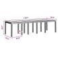 Preview: Garten Essgruppe 13 pcs Braun 300 x 100 x 73 cm Poly Rattan