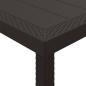 Preview: Garten Essgruppe 13 pcs Braun 300 x 100 x 73 cm Poly Rattan