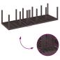Preview: Garten Essgruppe 13 pcs Braun 300 x 100 x 73 cm Poly Rattan