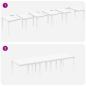 Preview: Garten Essgruppe 13 Stk. Weiß Poly Rattan
