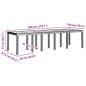 Preview: Garten Essgruppe 13 pcs Hellgrau 300 x 100 x 73 cm Poly Rattan