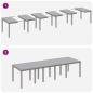 Preview: Garten Essgruppe 13 pcs Hellgrau 300 x 100 x 73 cm Poly Rattan