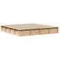 Preview: Bettgestell mit Speicher Braun 180 x 200 cm Holz