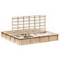 Preview: Bettgestell mit Speicher Braun 180 x 200 cm Holz