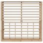 Preview: Bettgestell mit Speicher Braun 180 x 200 cm Holz