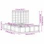 Preview: Bettgestell mit Speicher Weiß 120 x 200 cm Holz