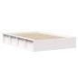 Preview: Bettgestell mit Speicher Weiß 120 x 200 cm Holz