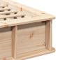 Preview: Bettgestell mit Speicher Braun 140 x 190 cm Massivholz Kiefer