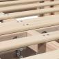 Preview: Bettgestell mit Speicher Braun 140 x 190 cm Massivholz Kiefer