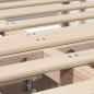 Preview: Bettgestell mit Speicher Weiß 135 x 190 cm Holz
