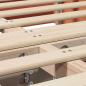 Preview: Bettgestell mit Speicher Wachsbraun 120 x 190 cm Holz