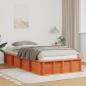 Preview: ARDEBO.de - Bettgestell mit Speicher Wachsbraun 100 x 200 cm Holz