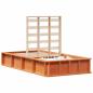 Preview: Bettgestell mit Speicher Wachsbraun 100 x 200 cm Holz