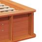 Preview: Bettgestell mit Speicher Wachsbraun 100 x 200 cm Holz