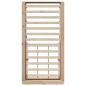 Preview: Bettgestell mit Speicher Braun 90 x 200 cm Massivholz Kiefer
