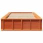Preview: Bettgestell mit Speicher Wachsbraun 90 x 200 cm Holz