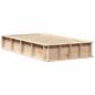 Preview: Bettgestell mit Speicher Braun 90 x 190 cm Holz