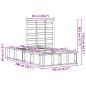 Preview: Bettgestell mit Speicher Braun 90 x 190 cm Holz