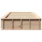 Preview: Bettgestell mit Speicher Braun 90 x 190 cm Holz