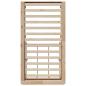 Preview: Bettgestell mit Speicher Braun 90 x 190 cm Holz