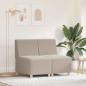 Preview: ARDEBO.de - Sofa Chiar 2 pcs Hellgrau 55 x 74 x 82 cm Cordstoff