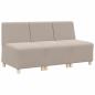 Preview: Sofa Chiar 3 pcs Hellgrau 55 x 74 x 82 cm Cordstoff