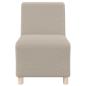 Preview: Sofa Chiar 3 pcs Hellgrau 55 x 74 x 82 cm Cordstoff
