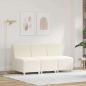Preview: ARDEBO.de - Sofa Chiar 3 pcs Creme 55 x 74 x 82 cm Cordstoff