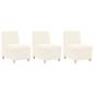 Preview: Sofa Chiar 3 pcs Creme 55 x 74 x 82 cm Cordstoff