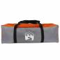 Preview: Kuppelzelt mit Dach Grau und Orange 475 x 475 x 235 cm Taft