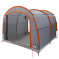 Preview: Zelt 268 x 240 x 191 cm Wasserdicht Grau und Orange Polyester