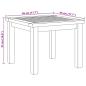 Preview: Couchtisch Braun 45 x 45 x 36 cm Massives Teakholz
