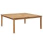 Preview: Couchtisch Braun 110 x 110 x 45 cm Massives Teakholz