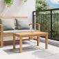 Preview: Couchtisch Braun 70 x 40 x 36 cm Massives Teakholz