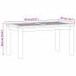 Preview: Couchtisch Braun 70 x 40 x 36 cm Massives Teakholz
