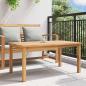 Preview: Couchtisch Braun 110 x 55 x 45 cm Massives Teakholz