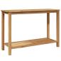 Preview: Konsolentisch Braun 110 x 40 x 45 cm Massives Teakholz